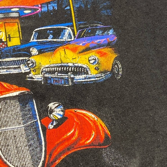 Vintage 2000 Y2K Rod Run Car T Shirt - Picture 7 of 9